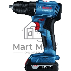 Дрель-шуруповерт Bosch GSR 185-LI, 18 В, 4 Ач, 50 Нм, бесщеточный