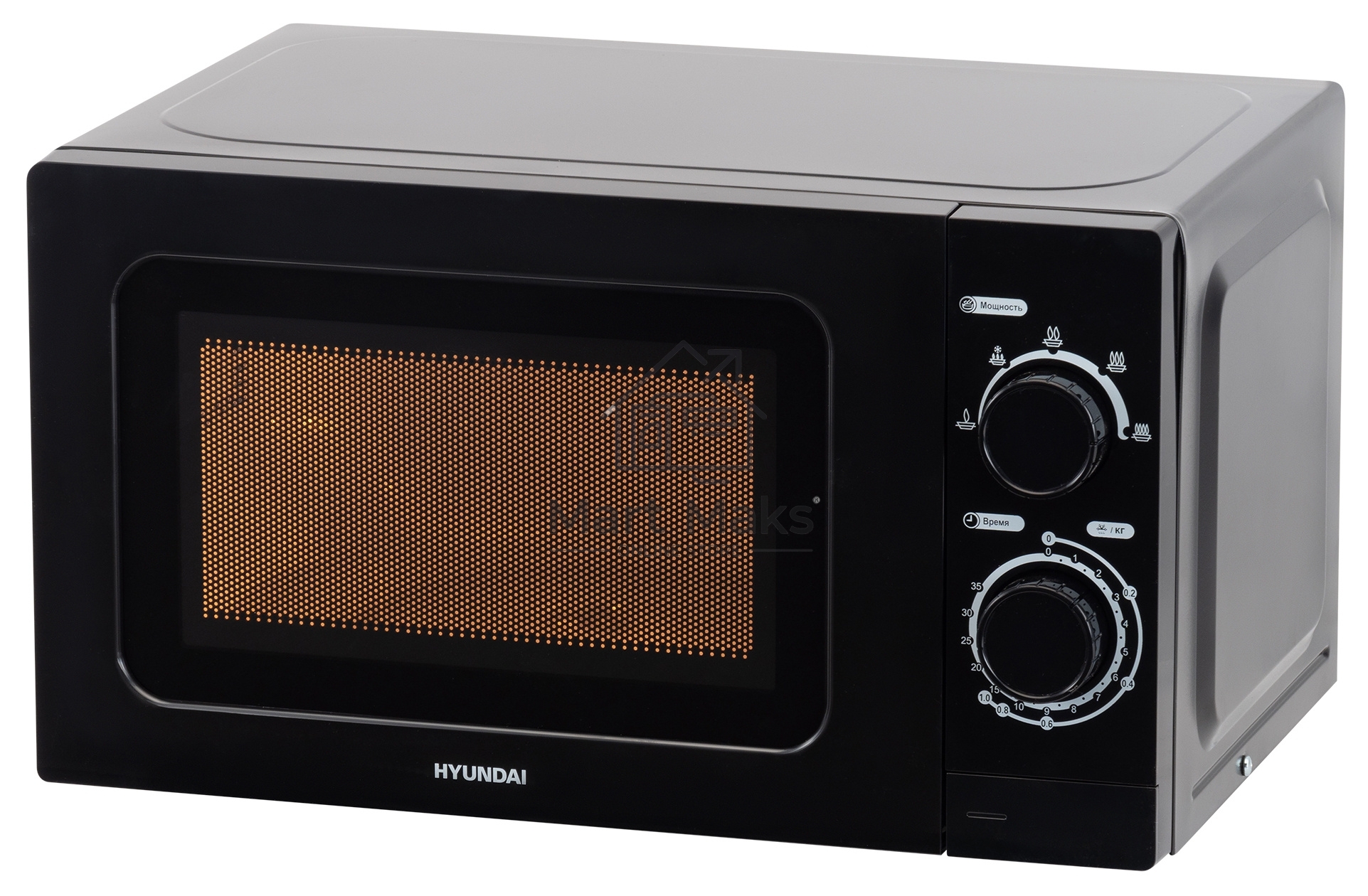 Микроволновая печь Hyundai HYM-M2065 черный 20л 700Вт поворотный механизм