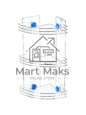 Полка угловая трехъярусная Рыжий кот W2672С 