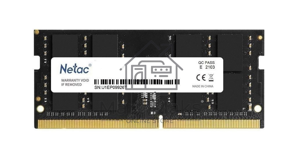 Оперативная память NETAC Basic, DDR4, 8GB (1x8GB), 3200MHz, CL22, SO-DIMM