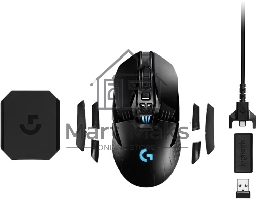 Мышь беспроводная Logitech G903 LIGHTSPEED черный, 25600 dpi, радиоканал, USB, кнопки - 11