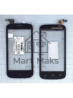 Сенсорное стекло (тачскрин) для Lenovo A760 черное