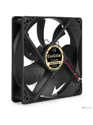 Вентилятор для корпуса ExeGate ExtraPower EP12025SM черный, 120 мм, 1800 об/мин, 28 дБ, 2 pin