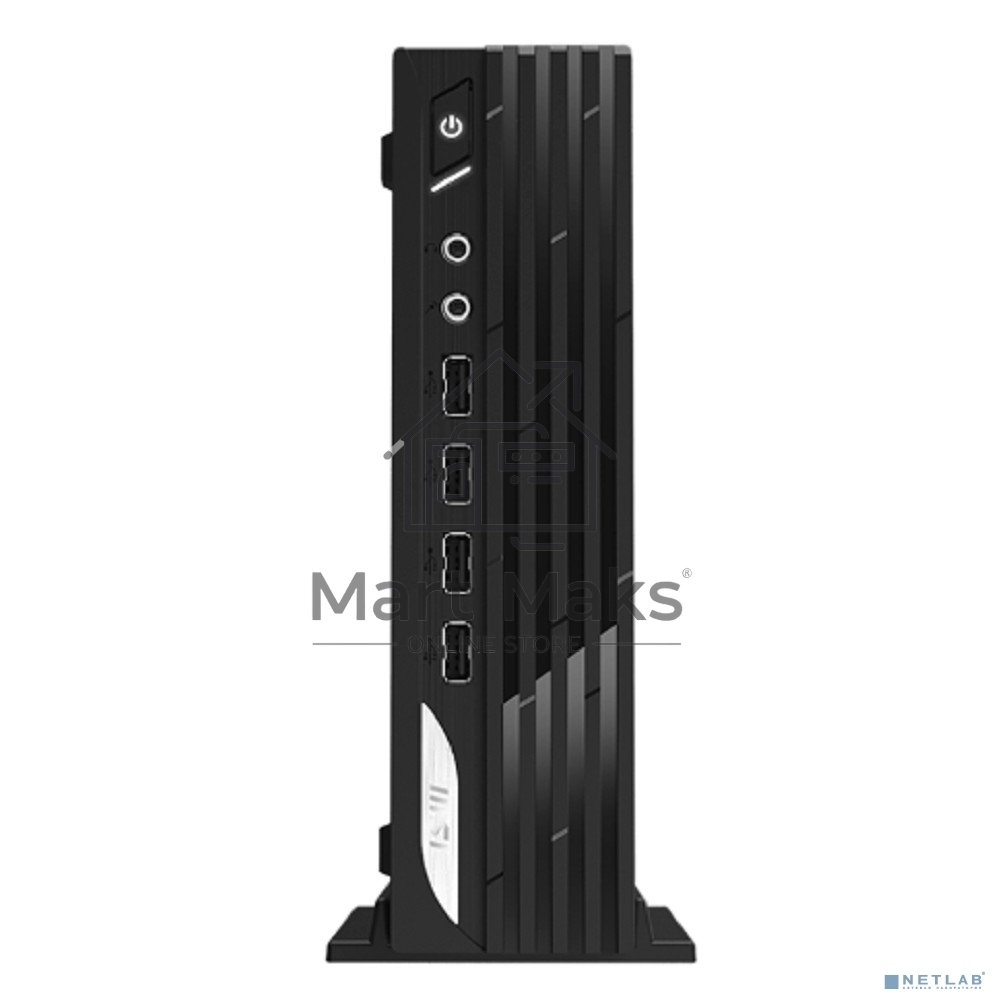 Неттоп MSI PRO DP21 13M-607RU black (Pen G7400/4Gb/128Gb SSD/noDVD/VGA int/GbitEth/WiFi/BT/W11Pro) (9S6-B0A421-666)