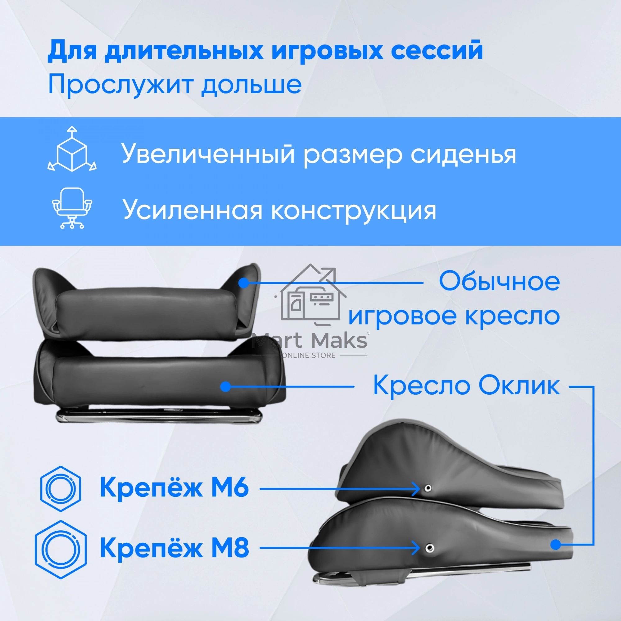 Кресло игровое Оклик Camper черный