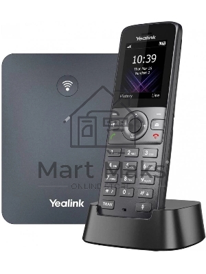Система YEALINK W74P (база W70B+трубка W74H) до 10 SIP-аккаунтов, до 10 трубок на базу, до 20 вызовов, шт