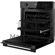 Духовой шкаф Kuppersberg HO 622 BB, High-Tech, 78 л, комбинированное управление, дисплей, таймер, 11 режимов, макс. температура 300 градусов, гриль, телескопические направляющие (на 1 уровень), энергоэффективность А, цвет черный, цвет фурнитуры черный