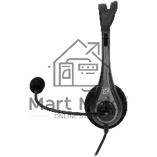 Гарнитура Oklick HS-M300 чёрный/серый, проводная, USB