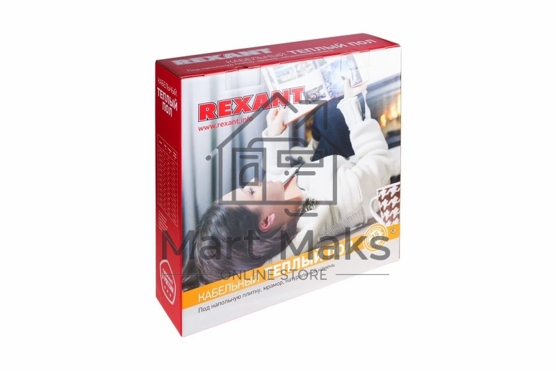 Теплый пол Rexant Standard RND -60-900 (900Вт/60м/ S обогрева, м2: 5,6-7,5) (двух жильный)