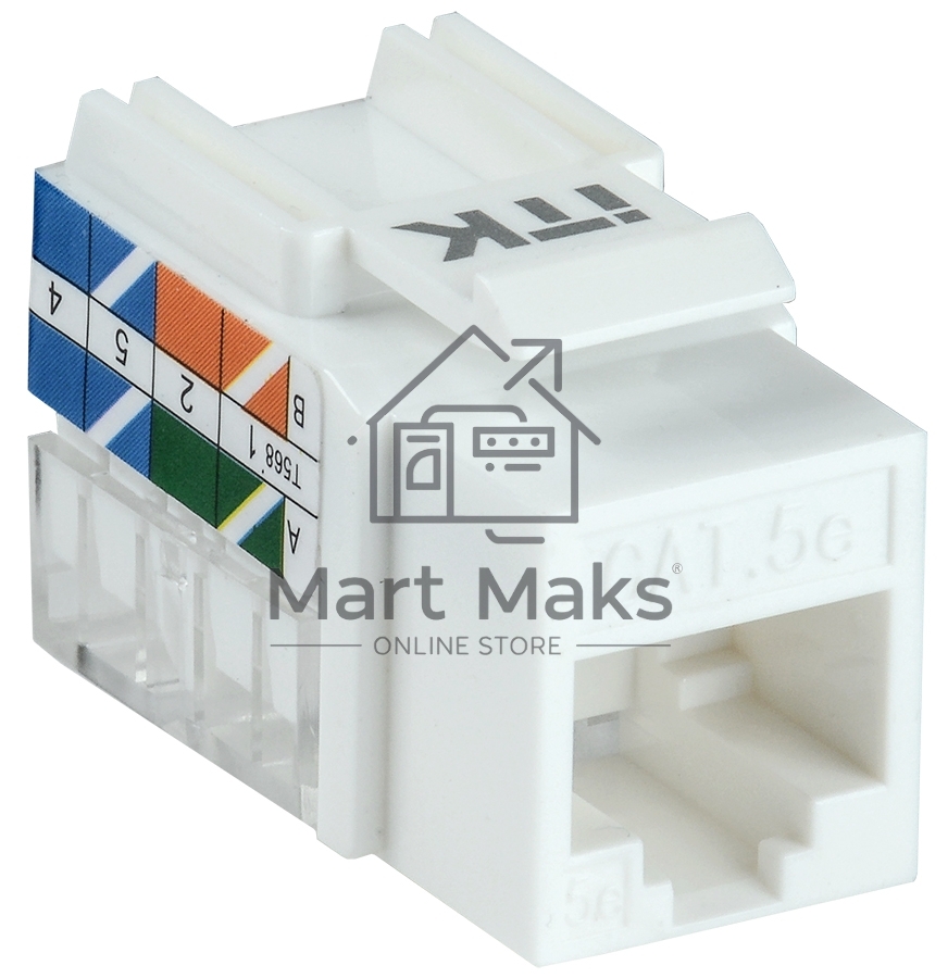 Модуль Keystone Jack кат. 5E UTP 110 IDC 90 град. CS1-1C5EU-11 ITK