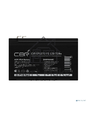 Батарея CBR CBT-GP1272-F1 (12В 7.2А·ч), клеммы F1