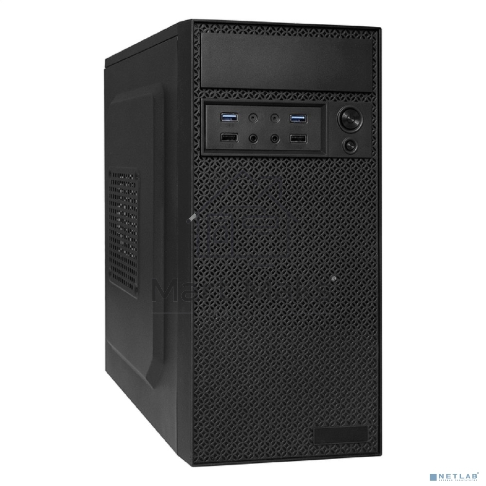 Компьютерный корпус Minitower ExeGate EX291272RUS BAA-109U2-AAA350 (mATX, AAA350 8см, 2*USB+2*USB3.0, аудио, черный)