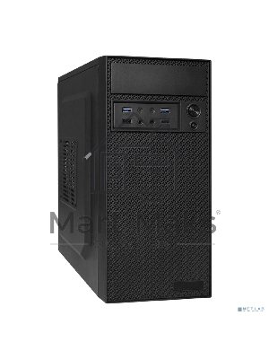 Компьютерный корпус Minitower ExeGate EX291272RUS BAA-109U2-AAA350 (mATX, AAA350 8см, 2*USB+2*USB 3.0, аудио, черный)
