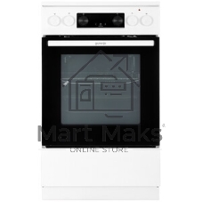 Плита электрическая Gorenje GECS5C70WA белый, конфорок 4 электрических, духовка 70 л, 50 см x 85 см x 59.4 см