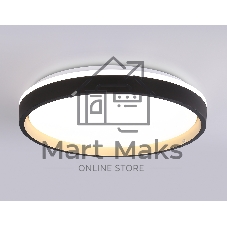 Светодиодный светильник RGB Ambrella light FZ610 BK/GD черный/золото IP20 66W 3000K-6500K+RGB D490*85 (ПДУ ИК)
