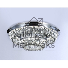 Светильник Ambrella light TR5029 CH/CL хром/прозрачный 3000K/4200K/6400K 81W D600*207 (Без ПДУ)