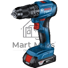 Дрель-шуруповерт Bosch GSR 185-LI, 18 В, 4 Ач, 50 Нм, бесщеточный