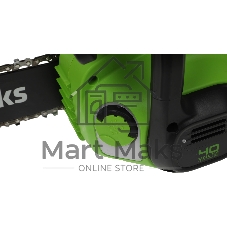 Цепная пила аккумуляторная GreenWorks G40CS30IIK4, 40V, 30 см, с 1* АКБ 4А*ч и ЗУ (2007807UB)