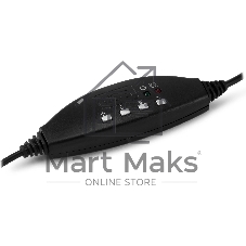 Гарнитура Oklick HS-M300 чёрный/серый, проводная, USB
