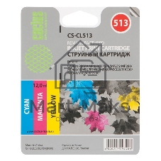 Картридж струйный Cactus CS-CL513 трехцветный (12 мл) для Canon Pixma MP240/MP250