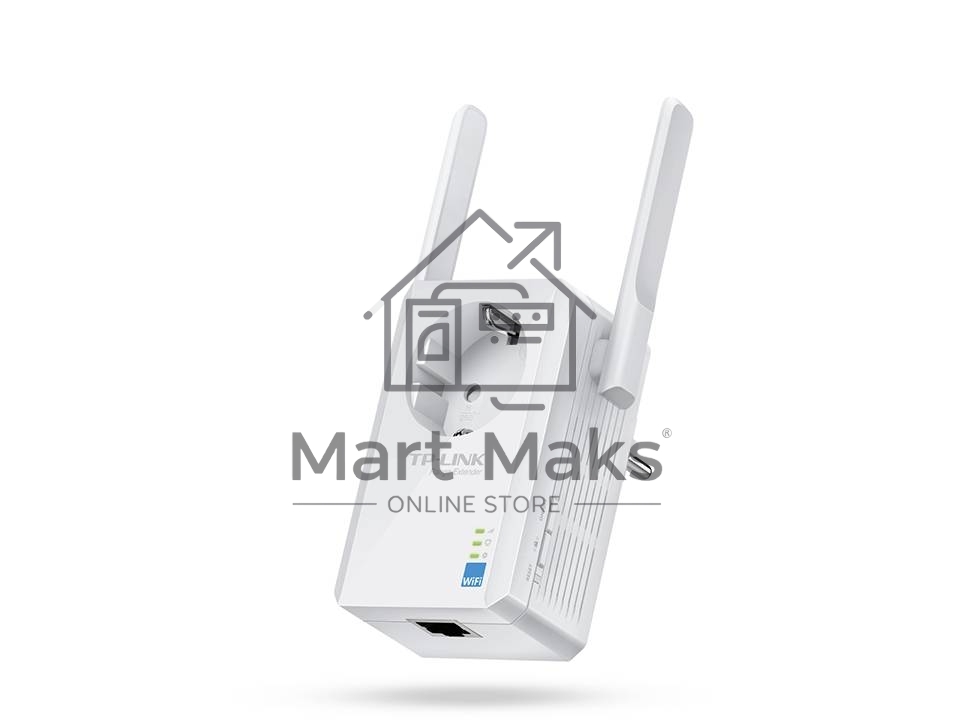 Сетевой адаптер TP-Link SOHO TL-WA860RE 300Mbps Wireless N Wall Plugged Range Extender with AC Passthrough, QCA(Atheros), 2T2R, 2.4GHz, 802.11b/g/n, 1 10/100Mbps LAN port, Range Extender button, Range Extender mode, suppo поставляется без кабеля RJ-45