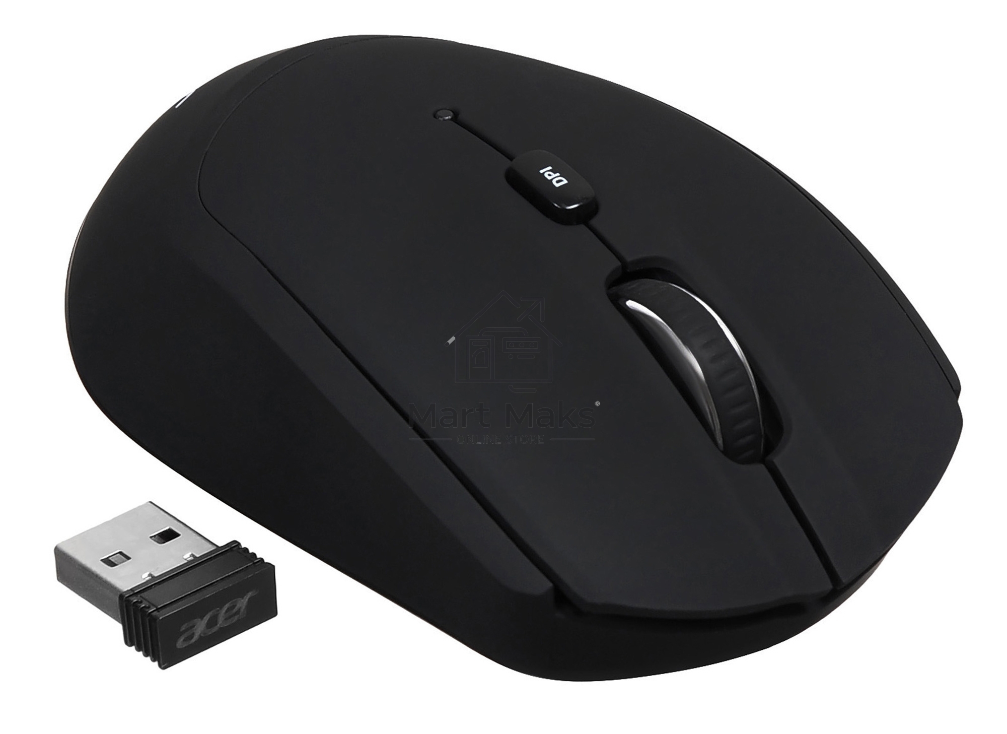 Мышь беспроводная Acer OMR050 черный, 1600 dpi, радиоканал, Bluetooth, USB, кнопки - 6