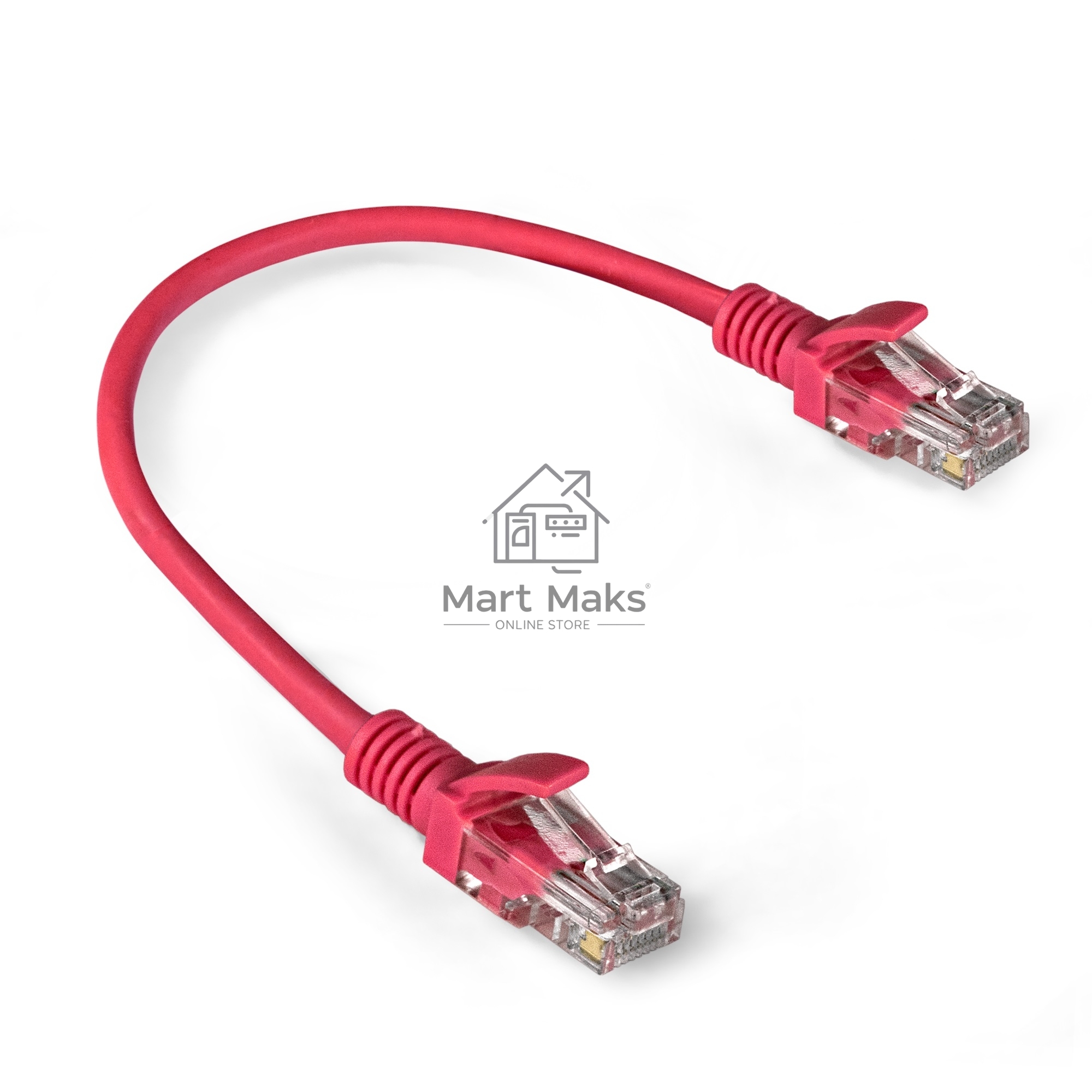Патч-корд ExeGate EX286372RUS UTP-RJ45-RJ45-5e-0,3M-LSZH-RD, UTP, cat.5e, LSZH, 0.3м, красный