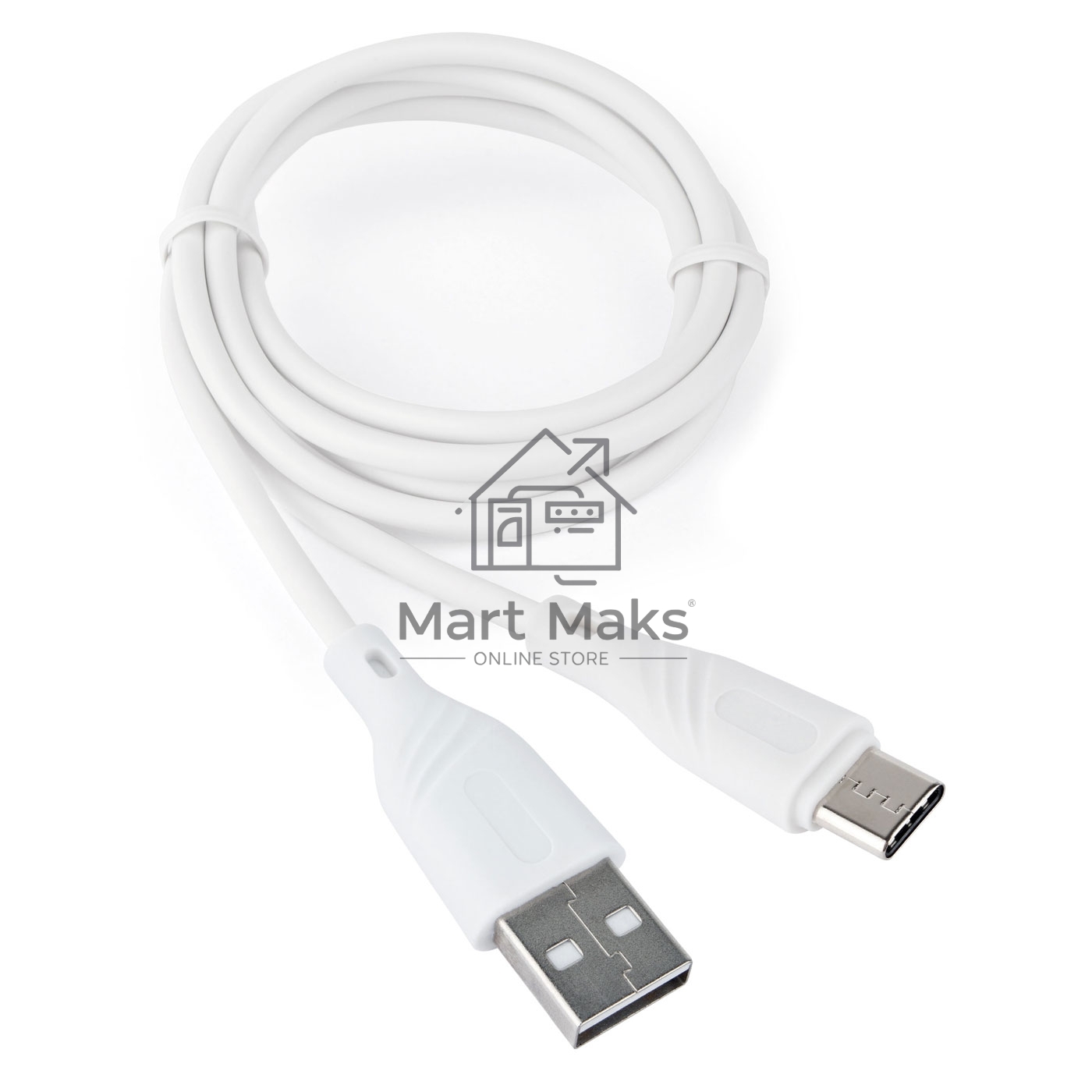 Кабель USB 2.0 Cablexpert CCB-USB2-AMCMO1-1MW, AM/Type-C, издание Classic 0.1, длина 1м, белый, блистер