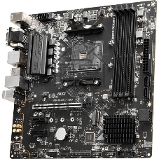 Материнская плата MSI PRO B550M-P GEN3, AM4, AMD B550, 4xDDR4, 4xSATA, 1xM.2, 1xPCI-E 3.0 x16, 2xPCI-E 3.0 x1, 1xDVI-D, 1xHDMI, 1xVGA, 1x1Gb LAN, 4xUSB 2.0, 4xUSB 3.2 Gen 1, 3x3.5 мм, 7.1, Micro-ATX