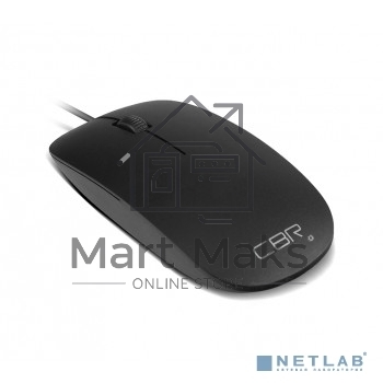 Мышь проводная CBR CM 104 черный, 1200 dpi, USB, кнопки - 3