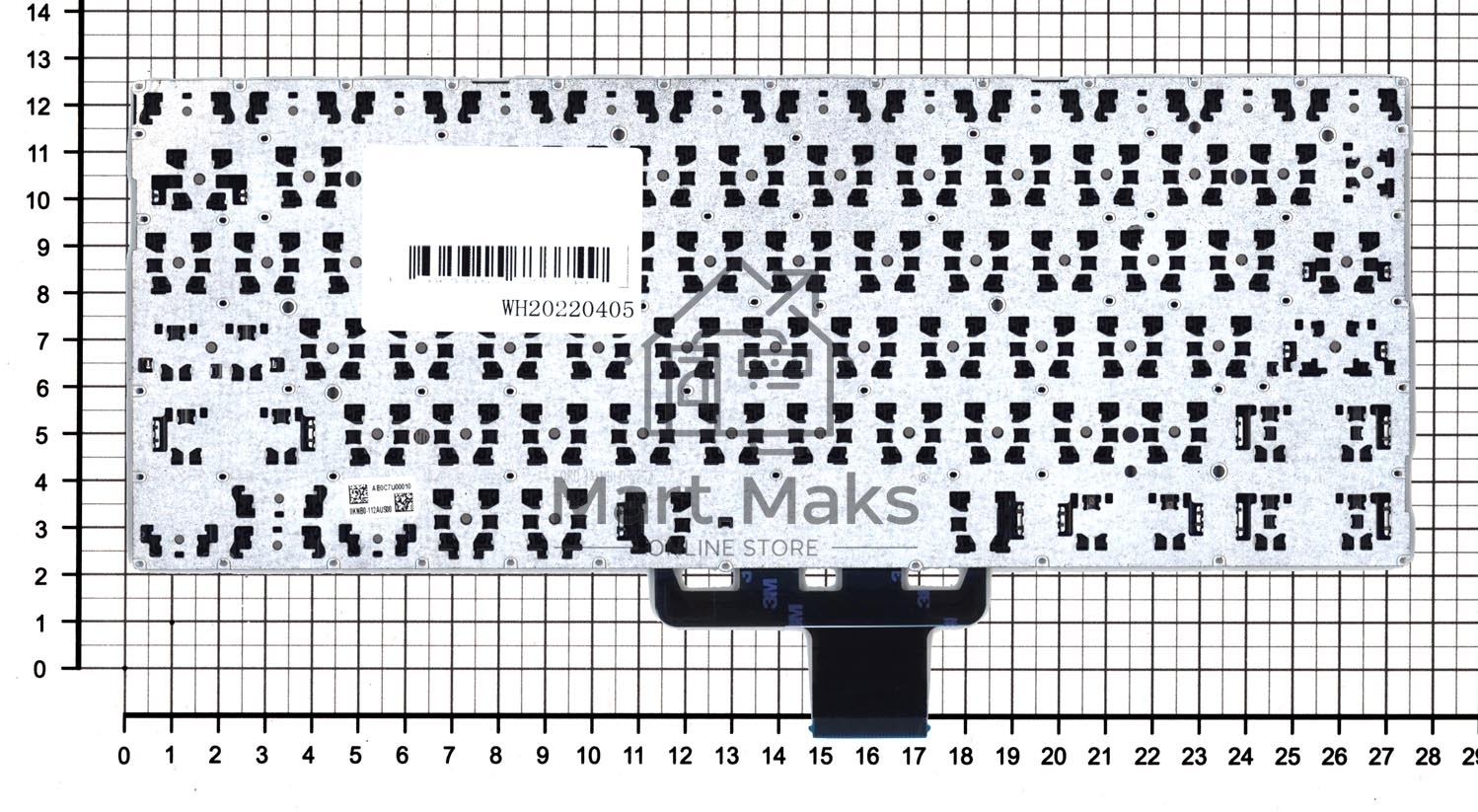 Клавиатура для ноутбука Asus Chromebook C200M C200MA черная