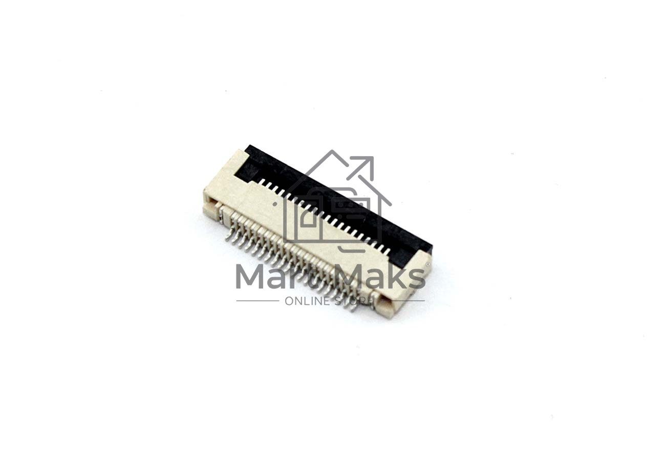 Разъем FPC Flip-Lock 0510-20RLGF 20 pin высота 1мм шаг 0,5мм