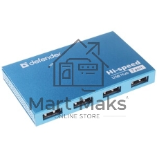 USB-концентраторы Defender Septima Slim, USB 2.0, USB 7 портов, блок питания/USB