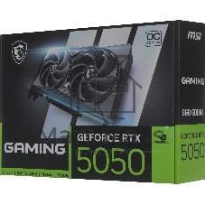Видеокарта MSI GeForce RTX 5050 8G GAMING OC, NVIDIA RTX 5050, 8 ГБ GDDR6, 128 бит, PCI-e 5.0, 1xHDMI, 3xDP, 2647 МГц