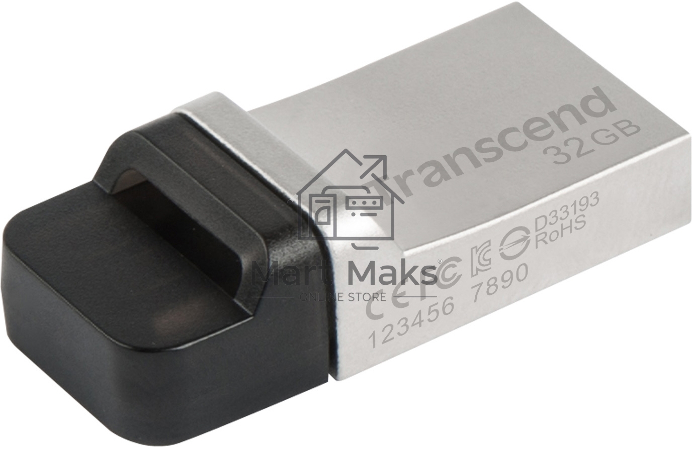 Флешка USB R/W R/W Transcend 32GB JetFlash 880, USB 3.0 OTG,Металл