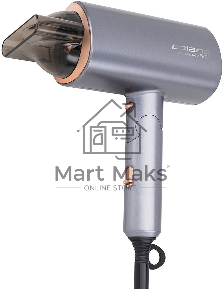 Фен Polaris PHD2090ACi Tourmaline PROF графит/розовое золото Фен 2000Вт
