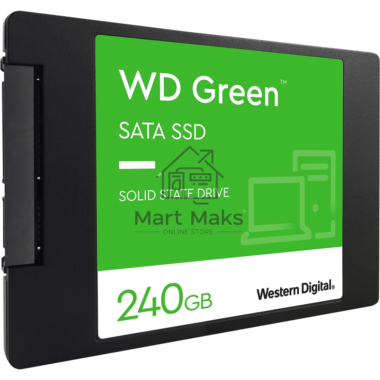 Накопитель SSD WD Green WDS240G3G0A, 240Gb, SATA III, 2.5