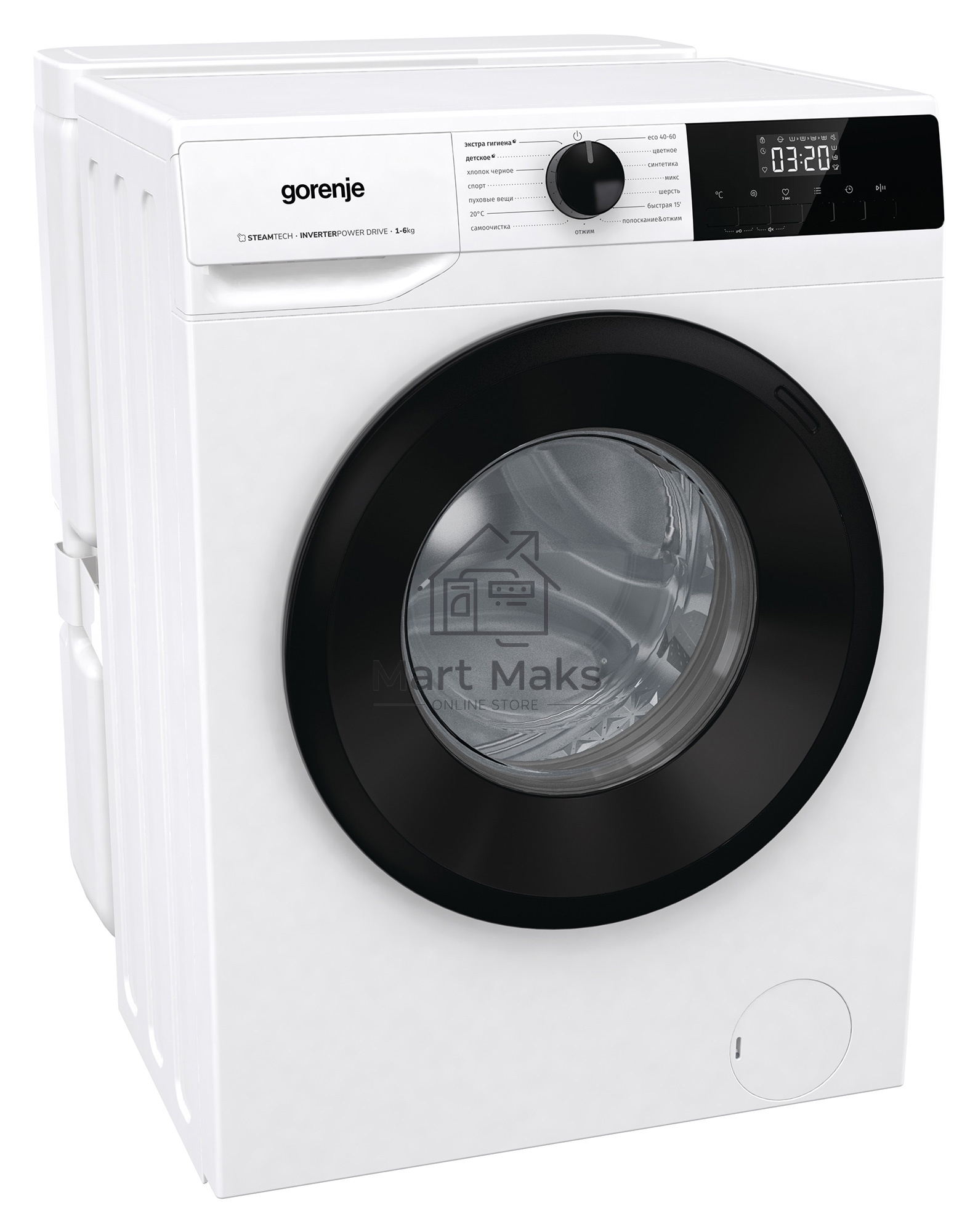 Стиральная машина Gorenje W1NHPI62SCSIRV белый загр. фронтальная макс.: 6 кг 1200 об/мин класс: А