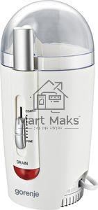 Кофемолка Gorenje SMK150WI 150Вт сист.помол.:одинарный нож вместим.:60гр серый/белый