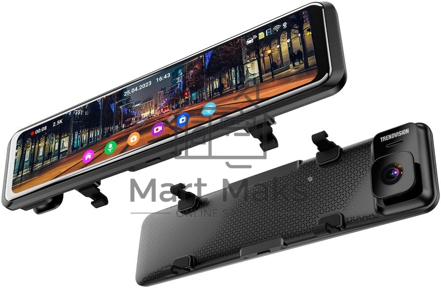 Видеорегистратор TrendVision MR-1100 черный 2Mpix 2160x3840 2160p 150гр. GPS SA 223