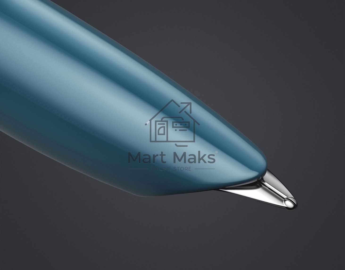 Ручка перьевая Parker 51 Core (CW2123506) Teal Blue CT F сталь нержавеющая, подарочная коробка