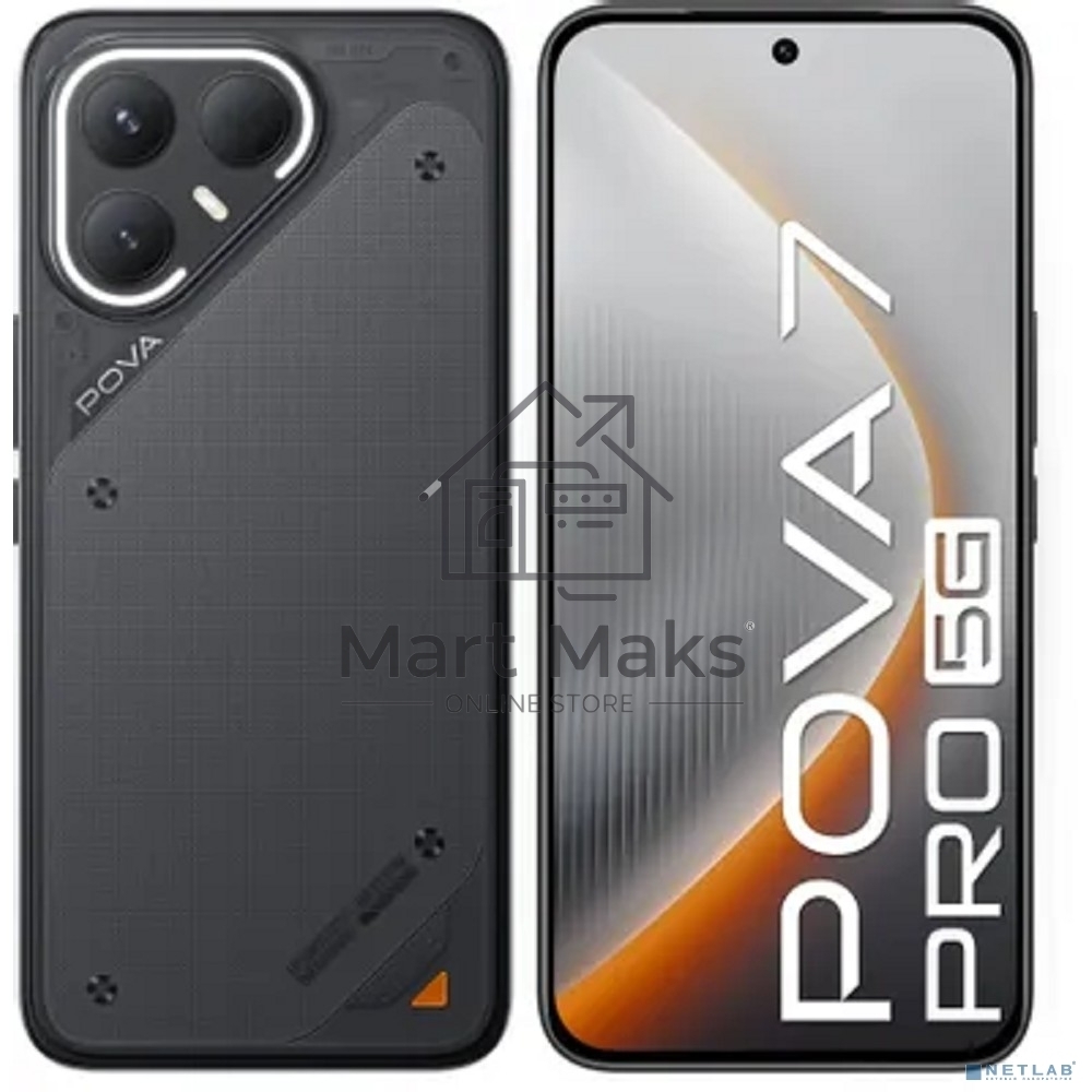 Смартфон Tecno Pova 7 Pro 5G 12/256Gb, черный