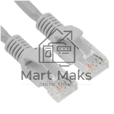 Патч-корд LSZH UTP Cablexpert PP31-1M cat.5e, 1м, литой, многожильный, серый