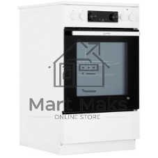 Плита электрическая Gorenje GECS5C70WA белый, конфорок 4 электрических, духовка 70 л, 50 см x 85 см x 59.4 см