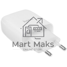 Зарядное устройство Hoco 18Вт, 3А, QC3.0, 1xUSB + кабель USB/Type-C, C72Q, белый, блистер