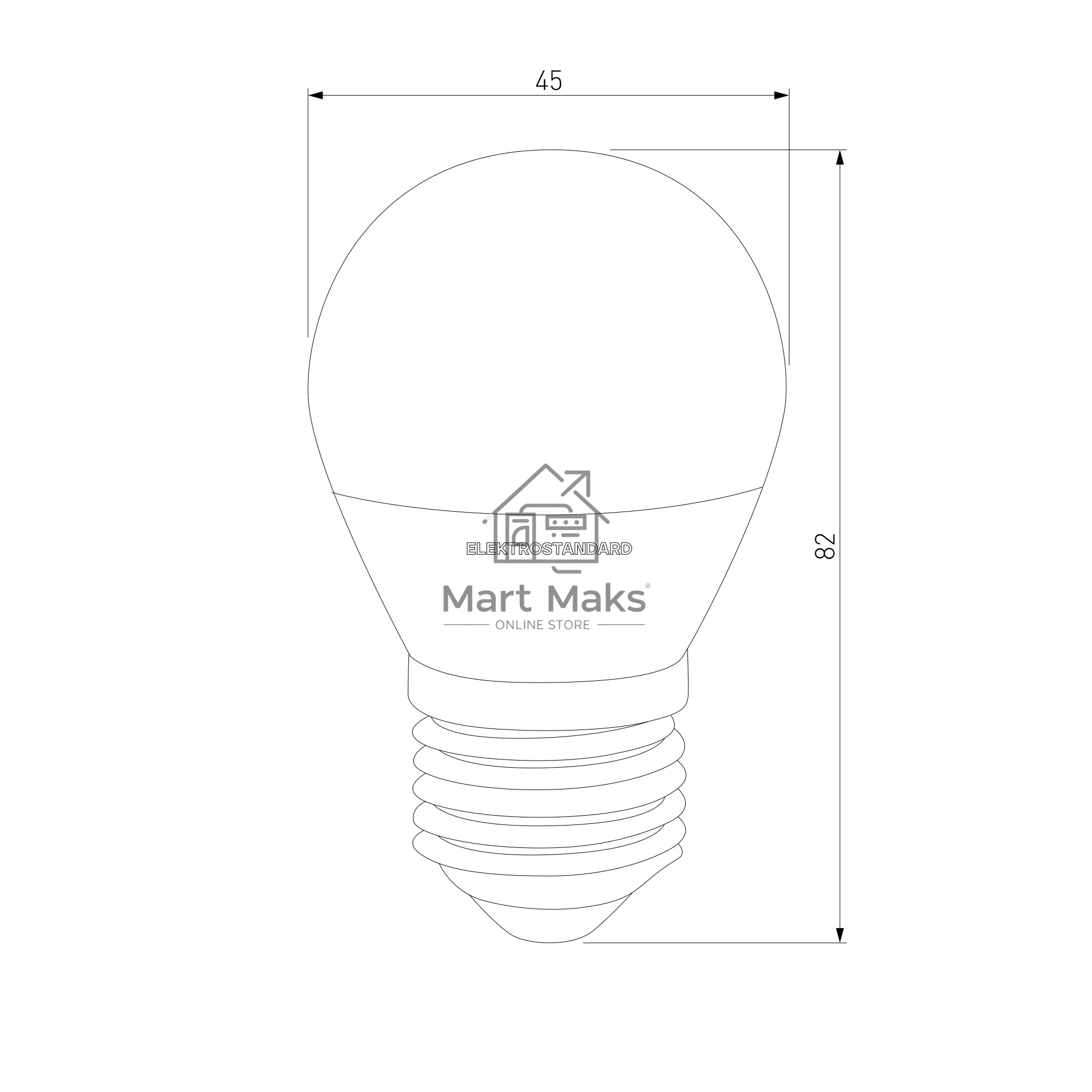 BLE2731 / Светодиодная лампа Mini Classic  LED 7W 4200K E27 матовое стекло