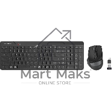 Комплект клавиатура+мышь A4Tech FG2400 Air2 беспроводной, USB, 2000 DPI, чёрный