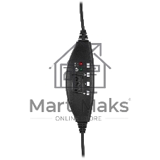 Гарнитура Oklick HS-M300 чёрный/серый, проводная, USB
