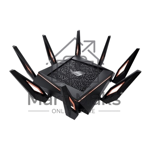 Маршрутизатор ASUS GT-AX11000 Tri-band WiFi 6(802.11ax) Gaming Router –World's first 10 Gigabit Wi-Fi router with a quad-core processor, 2.5G gaming port, DFS band, wtfast, Adaptive QoS, AiMesh for mesh wifi system