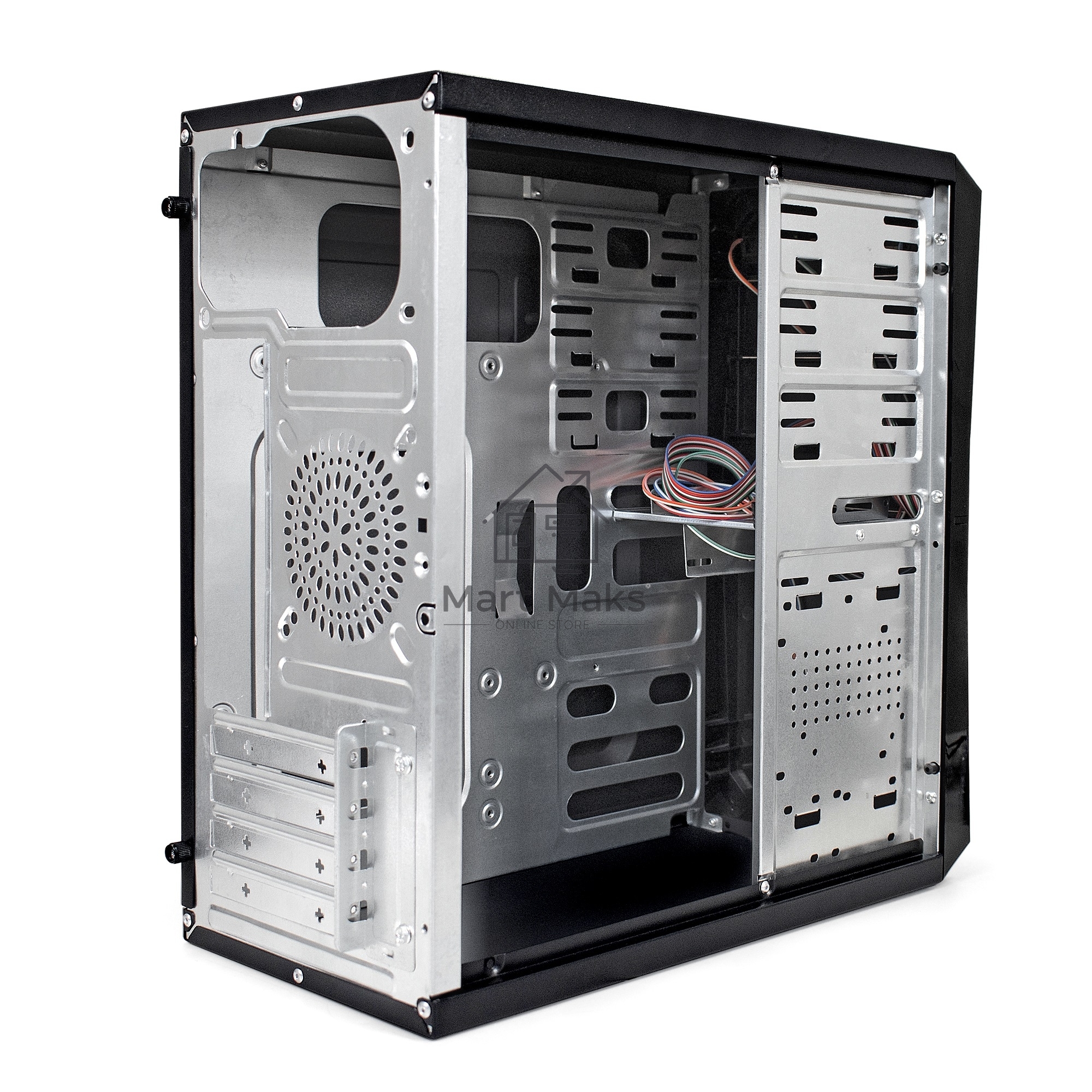 Компьютерный корпус Exegate EX284022RUS Minitower BA-201 Black, mATX, <без БП>, 2*USB, Audio